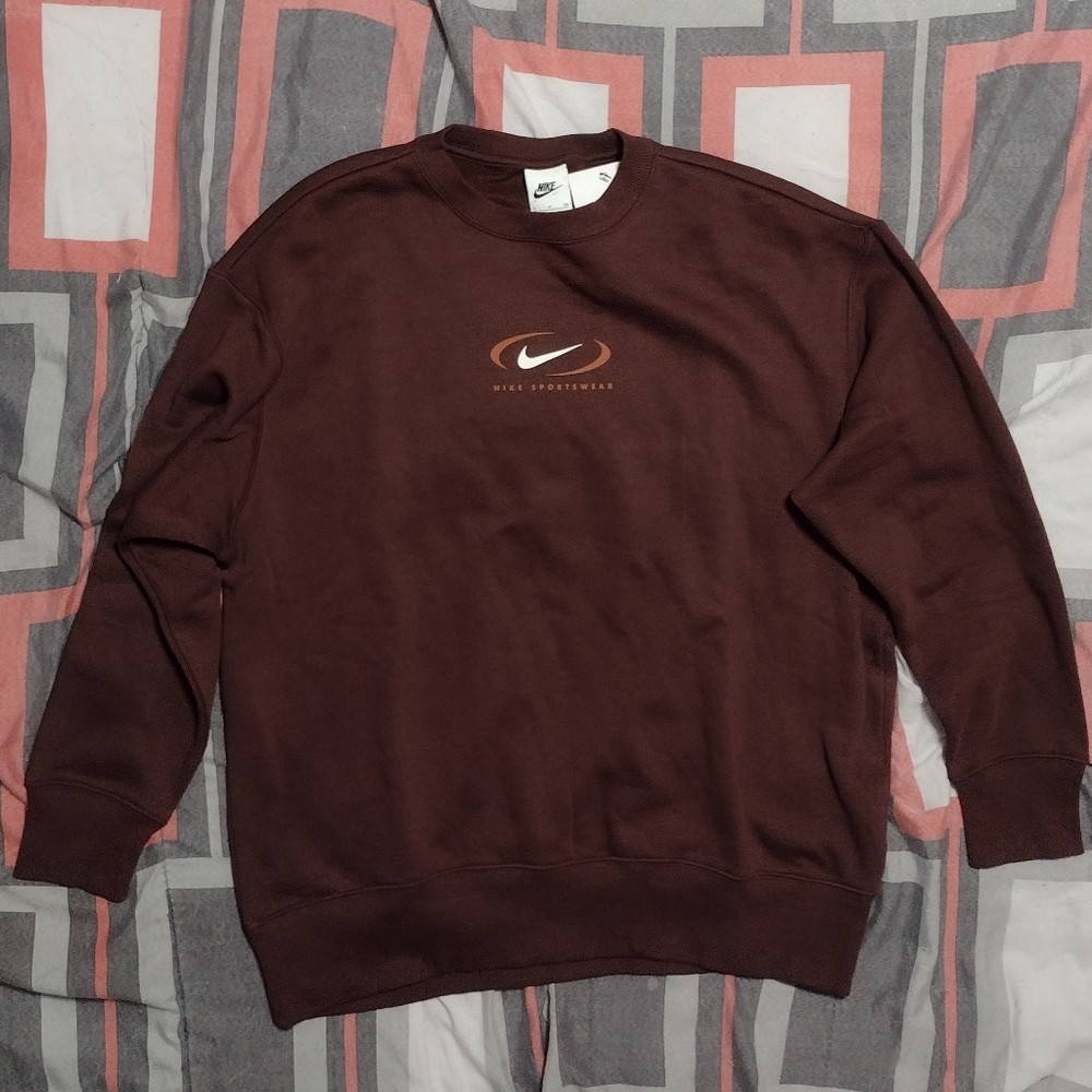 Nike Sportswear Phoenix fleece oversized crew neck sweatshirt women's size SMALL